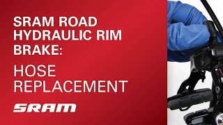 SRAM Road Hydraulic Rim Brake Hose Replacement [upl. by Henghold]