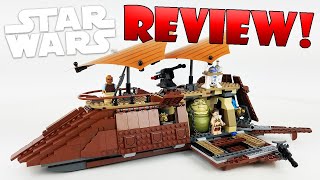 LEGO Star Wars Review 75020 Jabbas Sail Barge 2013 Set Return Of The Jedi [upl. by Yauq]