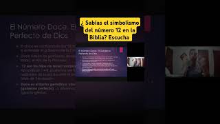 SIMBOLOGIA BIBLICA EL NÚMERO 12 EL GOBIERNO PERFECTO DE DIOS simbologiabiblica biblia [upl. by Sorensen]