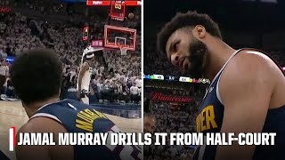 JAMAL MURRAY HALFCOURT BUZZERBEATER 🚨 Caps off 80 run in 20 seconds 😱 [upl. by Medin204]