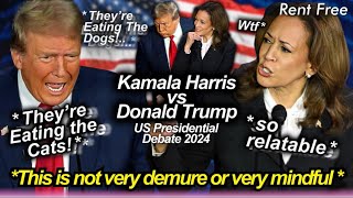 donald trump and kamala harris debate was so UNHINGED 😂🫠 biggest fails lies amp funniest highlights [upl. by Nodnab]