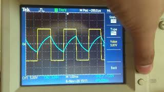 lab of astable multivibrator using opamp [upl. by Sharline685]