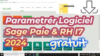 Vidéo N°52Parametrer le logiciel sage Paie amp RH 100 i7 [upl. by Marlon]