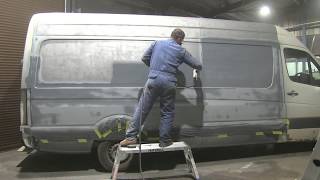 Zinc anti rust paint for car chassis and body filler rust repair videos  car bodywork preparation [upl. by Nob]