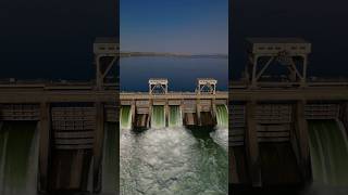 McNary LockampDam WashingtonOregon dam scenic viral shorts river columbiarivergorge travel [upl. by Etiam]