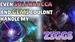 Solarbacca and Gemi NO PROBLEM Challenger Ziggs One Trick [upl. by Peony297]