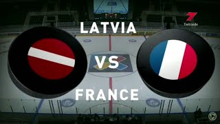 Euro Ice Hockey Challenge Latvia vs France 08112014 [upl. by Erick]