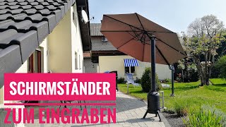 Bodenanker zum Eingraben für Sonnenschirm [upl. by Avot]