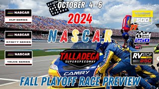 2024 NASCAR Fall Talladega Playoff Race Preview [upl. by Clemmie]