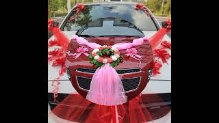 Wedding car decoration youtubeshorts weddingdecoration viralvideo follow [upl. by Leann508]