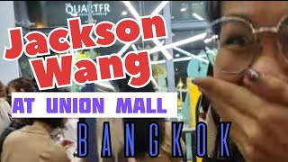 Jackson Wang Secret Appearance at Union Mall Bangkok and Mike Angelo Today [upl. by Ecnedac]