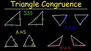 Triangle Congruence Theorems Two Column Proofs SSS SAS ASA AAS Postulates Geometry Problems [upl. by Ahsenhoj]