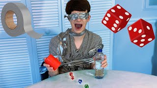 Dice Stacking  Duct Tape Escape CHALLENGE [upl. by Erapsag]