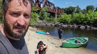 Merrimack River Canoe Trip Manchester NH [upl. by Fleda662]