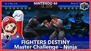 Fighters Destiny  Master Challenge  Ninja Nintendo 64 [upl. by Ettezzil666]