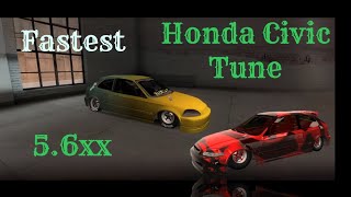 56xx Honda Civic Tune  Fastest  No Limit Drag Racing 2 [upl. by Eedyak322]