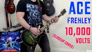 ⚡ 10000 Volts ⚡  Ace Frehley 💋 Guitar Cover Closeup  Chris Berrow [upl. by Aeel]