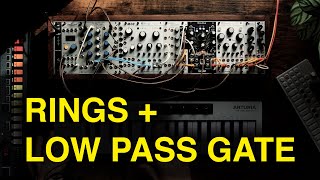 Mutable Instruments Rings meet Make Noise LxD [upl. by Aidaas124]