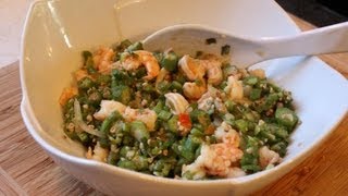 Fry Okra With Shrimp [upl. by Somar629]