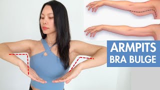 Lose armpit fat bra bulge back fat toned slim upper body in 14 days no equipment [upl. by Eiramllij637]