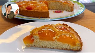 Aprikosenkuchen  Kuchen mit Aprikosen  Einfaches Rezept [upl. by Thorny153]