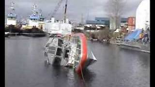 Coast Guard Response Boat SelfRighting Test [upl. by Meda534]