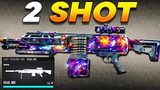 new 2 SHOT RAAL MG is BROKEN in WARZONE 4 😱 Best RAAL MG Class Setup  BO6 [upl. by Airdnala]