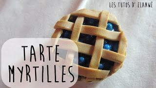 Tutoriel 18  Réaliser une tarte aux myrtilles en Fimo [upl. by Leigh]