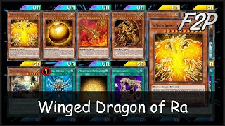 WINGED DRAGON OF RA  F2PP2W Deck Analysis amp Testing YuGiOh Duel Links [upl. by Quita863]