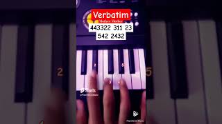 Verbatim  Mother Mother Piano Tutorial tiktok trending viral shorts [upl. by Paik]