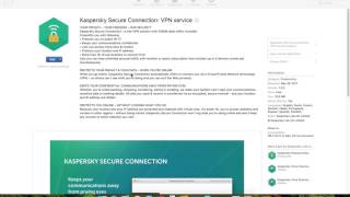 Kaspersky Secure Connection  VPN Service Review [upl. by Repip127]