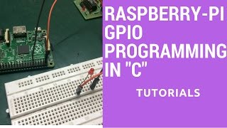 Raspberry PI GPIO programming in C  wiring pi Library Tutorial [upl. by Lussier]