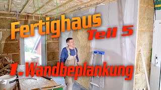 Das FertighausWände 1 mit Trockenbau Beplanken  DH – Trockenbau [upl. by Valda]