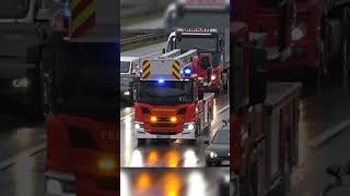 GELBE FRONTBLITZER ● LeihDLK Feuerwehr Erftstadt 🚒🔥 einsatzfahrt feuerwehr [upl. by Ardnajela]