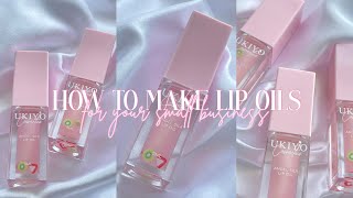 HOW TO MAKE DIY LIP OIL HYDRATORS ♡  ENTREPRENEUR LIFE EP1 [upl. by Josee983]