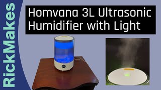 Homvana 3L Ultrasonic Humidifier with Light [upl. by Amor347]