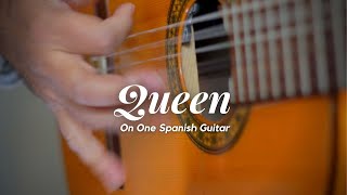 Queens innuendo on ONE Flamenco guitar  Queen Innuendo Spanish Guitar Cover  shorts [upl. by Enellek]