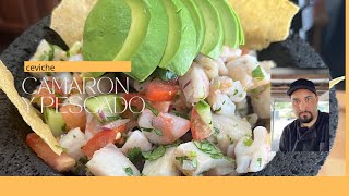 Ceviche De Camaron Y Pescado [upl. by Akehsar607]