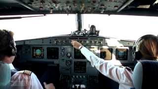 HD Cockpit Condor Airbus A320 landing [upl. by Ecydnarb]