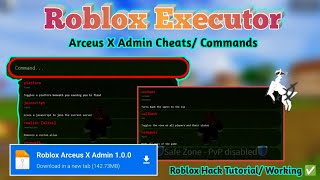 Roblox Hack Arceus X Admin Cheats amp Commands  Keyless Executor  Working On Every Game Of Roblox [upl. by Nnil]