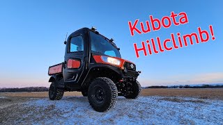 Kubota RTV X 1100 c takes on a nice big hill High Gear amp Low Gear [upl. by Sexela]