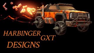 My TOP 5 HARBINGER GXT DESIGNS  Part 2  Rocket League [upl. by Dougald823]