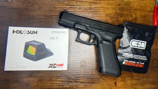 Holosun 508T Red dot install on a Glock MOS [upl. by Yrellam]