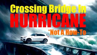 HURRICANE WIND KEMAH TEXAS BRIDGE CROSSING [upl. by Anaillil492]