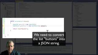 Serialize objects to JSON and save to database in ASPNET in C part 3 [upl. by Assirrak]