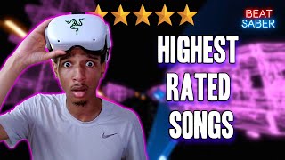 Playing The HIGHEST RATED Beat Saber Songs of ALL TIME In 2024 [upl. by Cherianne]