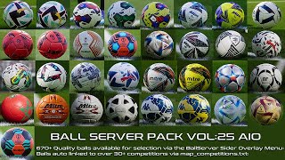 PES 2021 NEW BALL SERVER PACK V25 [upl. by Ahseyn]