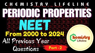 Periodic Properties  NEET PYQ Series  Part 2 [upl. by Elsa872]