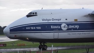 ANTONOV AN124 LANDING  MANCHESTER AIRPORT [upl. by Cyna]