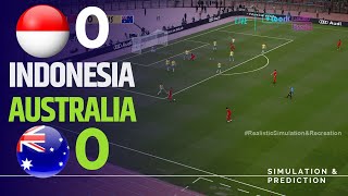 Sorotan Indonesia 00 Australia  Kualifikasi dunia 2026  eFootball simulasirekreasi [upl. by Dlaniger662]